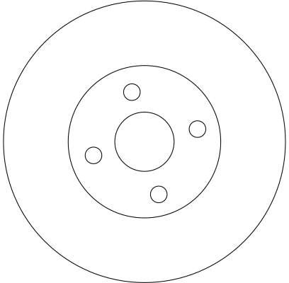 DISC FRANA TRW DF4366 - Compatibil cu TOYOTA, TOYOTA (FAW)