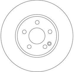DISC FRANA TRW DF4373 - Compatibil cu MERCEDES-BENZ, MERCEDES-BENZ (FJDA)