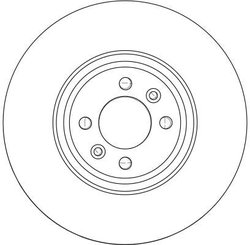 DISC FRANA TRW DF4371 - Compatibil cu RENAULT