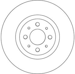 DISC FRANA TRW DF4377 - Compatibil cu ALFA ROMEO, CHRYSLER, FIAT, LANCIA