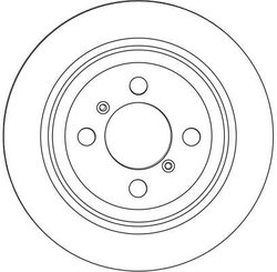 DISC FRANA TRW DF4376 - Compatibil cu OPEL, SUBARU, SUZUKI, VAUXHALL