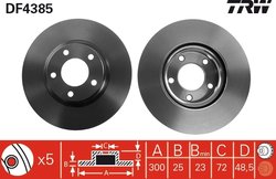 Disc frana TRW DF4385
