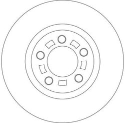 DISC FRANA TRW DF4385 - Compatibil cu MAZDA