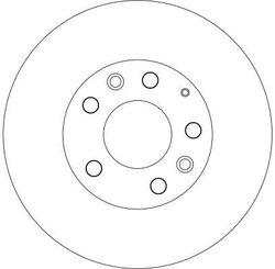 DISC FRANA TRW DF4386 - Compatibil cu MAZDA