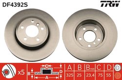 DISC FRANA TRW DF4392S - Compatibil cu BMW