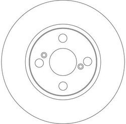 DISC FRANA TRW DF4403 - Compatibil cu LIFAN, TOYOTA