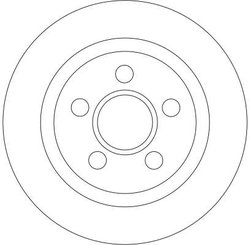 DISC FRANA TRW DF4407 - Compatibil cu FORD