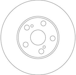 DISC FRANA TRW DF4416 - Compatibil cu TOYOTA