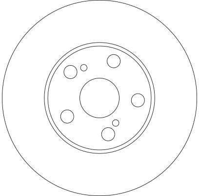 DISC FRANA TRW DF4416 - Compatibil cu TOYOTA