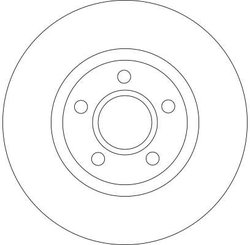 DISC FRANA TRW DF4424 - Compatibil cu FORD, FORD (CHANGAN), FORD AUSTRALIA, VOLVO, VOLVO (CHANGAN)