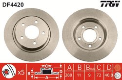 Disc frana TRW DF4420