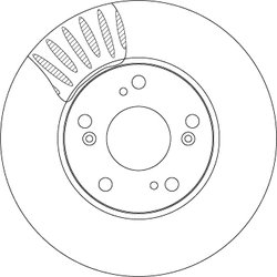 DISC FRANA TRW DF4429 - Compatibil cu HONDA