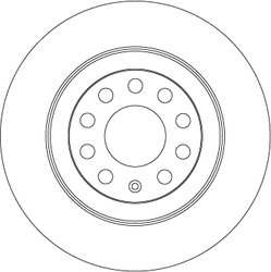 DISC FRANA TRW DF4434 - Compatibil cu AUDI