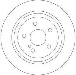 DISC FRANA TRW DF4437 - Compatibil cu MERCEDES-BENZ
