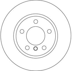 DISC FRANA TRW DF4449 - Compatibil cu BMW, BMW (BRILLIANCE)