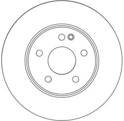 DISC FRANA TRW DF4454 - Compatibil cu MERCEDES-BENZ
