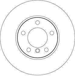 DISC FRANA TRW DF4459 - Compatibil cu BMW, BMW (BRILLIANCE)
