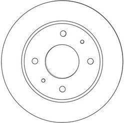 DISC FRANA TRW DF4463 - Compatibil cu MITSUBISHI, SMART
