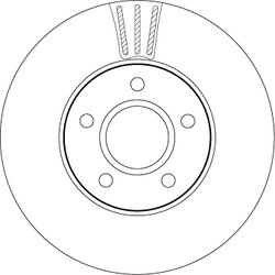 DISC FRANA TRW DF4465 - Compatibil cu FORD, FORD (CHANGAN), FORD AUSTRALIA, MAZDA (CHANGAN), VOLVO, VOLVO (CHANGAN)
