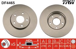Disc frana TRW DF4465