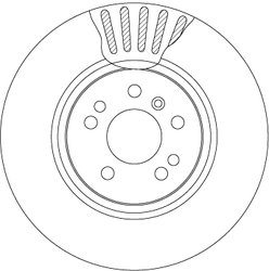 DISC FRANA TRW DF4471S - Compatibil cu MERCEDES-BENZ