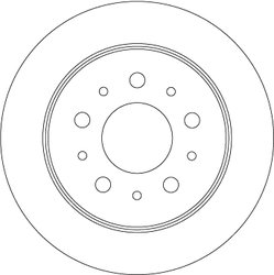 DISC FRANA TRW DF4481S - Compatibil cu CITROEN, FIAT, PEUGEOT