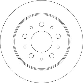 DISC FRANA TRW DF4481S - Compatibil cu CITROEN, FIAT, PEUGEOT