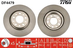 Disc frana TRW DF4479