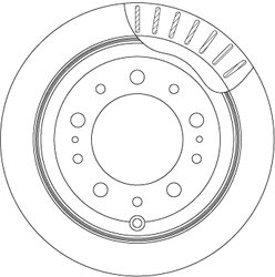 DISC FRANA TRW DF4483 - Compatibil cu LEXUS, TOYOTA, TOYOTA (FAW)