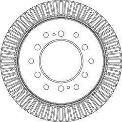 DISC FRANA TRW DF4484 - Compatibil cu BAW, LANDWIND (JMC), LEXUS, TOYOTA, TOYOTA (FAW)