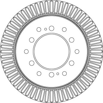 DISC FRANA TRW DF4484 - Compatibil cu BAW, LANDWIND (JMC), LEXUS, TOYOTA, TOYOTA (FAW)