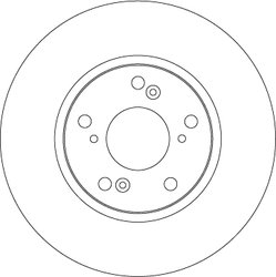 DISC FRANA TRW DF4486 - Compatibil cu BYD, CIIMO, GREAT WALL, HONDA, HONDA (DONGFENG), HONDA (GAC)