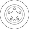 DISC FRANA TRW DF4487S - Compatibil cu AUDI, PORSCHE, VW