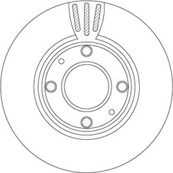 DISC FRANA TRW DF4496 - Compatibil cu HYUNDAI, KIA (DYK)