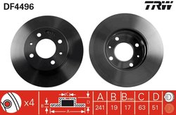 Disc frana TRW DF4496