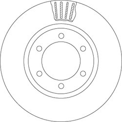DISC FRANA TRW DF4494 - Compatibil cu LEXUS, TOYOTA, TOYOTA (FAW)