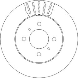DISC FRANA TRW DF4498 - Compatibil cu HAFEI, MITSUBISHI, PROTON