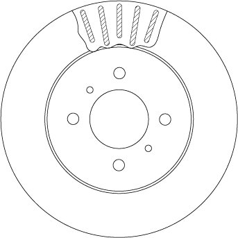 DISC FRANA TRW DF4498 - Compatibil cu HAFEI, MITSUBISHI, PROTON