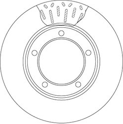 DISC FRANA TRW DF4506 - Compatibil cu LEXUS, TOYOTA, TOYOTA (FAW)