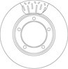 DISC FRANA TRW DF4506 - Compatibil cu LEXUS, TOYOTA, TOYOTA (FAW)