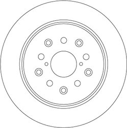 DISC FRANA TRW DF4509 - Compatibil cu LEXUS, TOYOTA