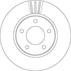 DISC FRANA TRW DF4550 - Compatibil cu CHRYSLER, DODGE