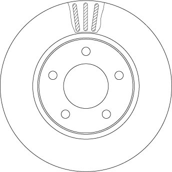 DISC FRANA TRW DF4550 - Compatibil cu CHRYSLER, DODGE