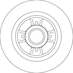 DISC FRANA TRW DF4690BS - Compatibil cu RENAULT