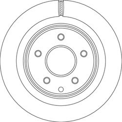 DISC FRANA TRW DF4745 - Compatibil cu INFINITI, NISSAN, NISSAN (DFAC), RENAULT, RENAULT (DFAC)