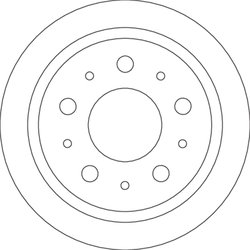 DISC FRANA TRW DF4750 - Compatibil cu CITROEN, FIAT, PEUGEOT