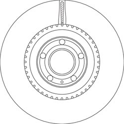 DISC FRANA TRW DF4757S - Compatibil cu AUDI