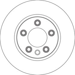 DISC FRANA TRW DF4762S - Compatibil cu PORSCHE, VW