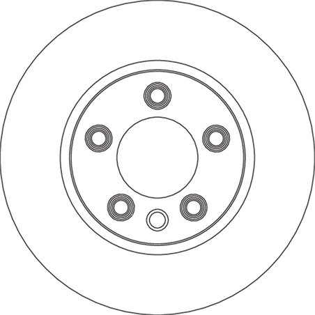 DISC FRANA TRW DF4762S - Compatibil cu PORSCHE, VW