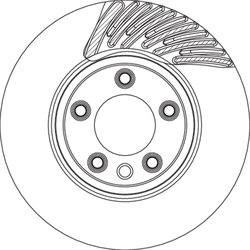 DISC FRANA TRW DF4764S - Compatibil cu AUDI, PORSCHE, VW